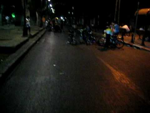 Bike riding kids on Yom Kippur evening in Jaffa