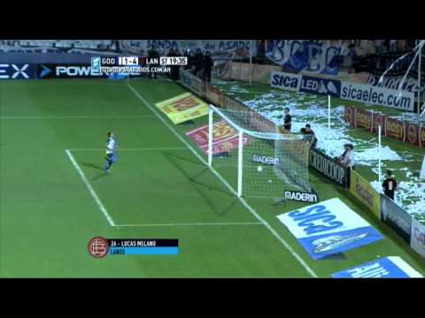 Una noche inolvidable de Melano.Godoy Cruz 1 Lanús 5.Fecha 5.Torneo Primera División 2015.FPT