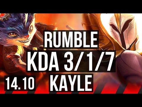 RUMBLE vs KAYLE (TOP) | 3/1/7, 500+ games | KR Master | 14.10