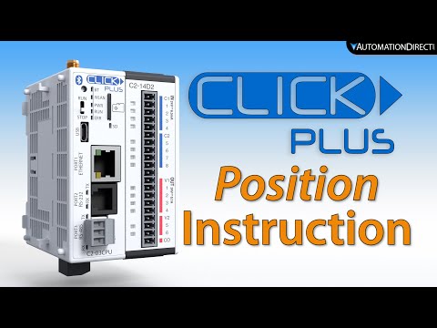 CLICK PLUS PLC Motion - Position Motion Instruction from AutomationDirect