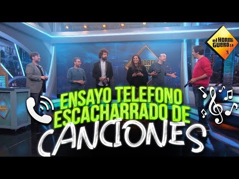 Ensayo del teléfono escacharrado de canciones - Carlos Latre - El Hormiguero
