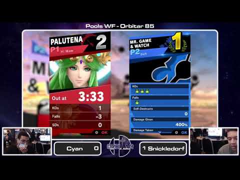 Cyan (Palutena) vs. Snickeldorf (Game & Watch) - Orbitar 85 - Pools WF