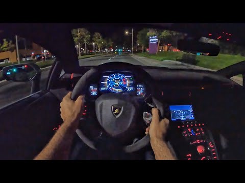 Thumbnail for Lamborghini Aventador LP780-4 Ultimae POV Night Drive (3D Audio)(ASMR) by Lamborghini Aventador