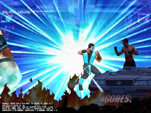 Mugen: Binho's Sub Zero (R@CE's MVC Edit) Vs Mauteck's Johnny Cage