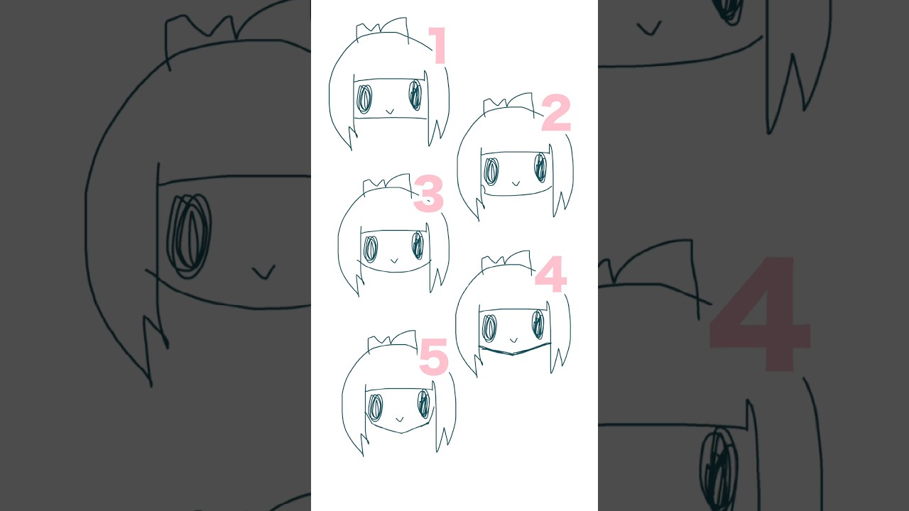 どの輪郭がいい感じですか？