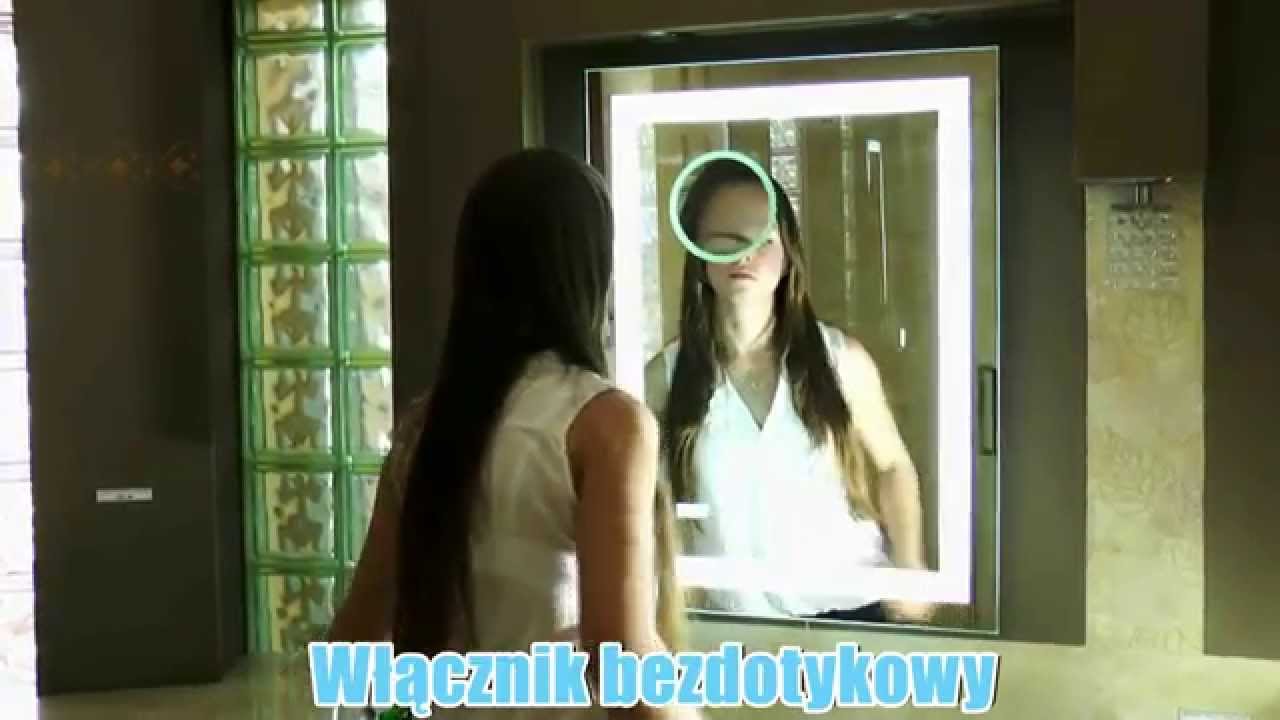 Lustro podświetlane LED z dodatkami