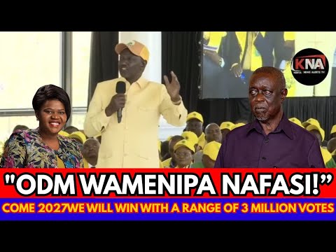 I ASSURE YOU ODM HAS GIVEN ME THE OPPORTUNITY, COME 2027, WE WILL WIN WITH A RANGE OF 3 MILLION