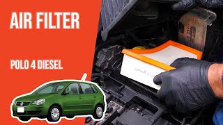 Youtube thumbnail of video "How to replace the air filter Polo mk4 1.9 TDI 💨"
