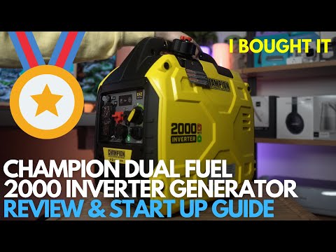 Champion 2000-Watt Inverter Generator - Dual Fuel or Gas? // Easy to understand review