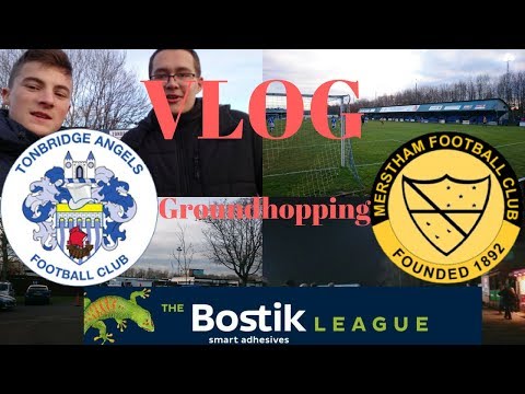 Tonbridge Angels vs Merstham Fc Groundhopping vlog
