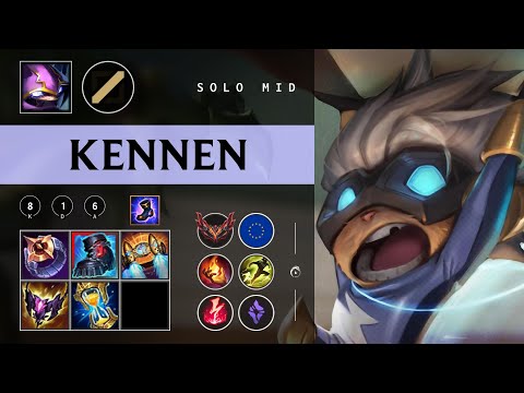 Kennen Mid vs Twisted Fate - EUW Grandmaster Patch 26.01