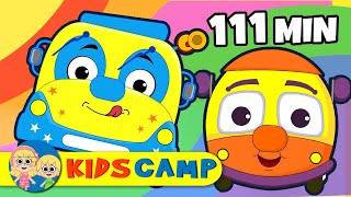 Wheels on the Bus | Popular Nursery Rhymes Collection by KidsCamp | 111 Minutes Kids Songs