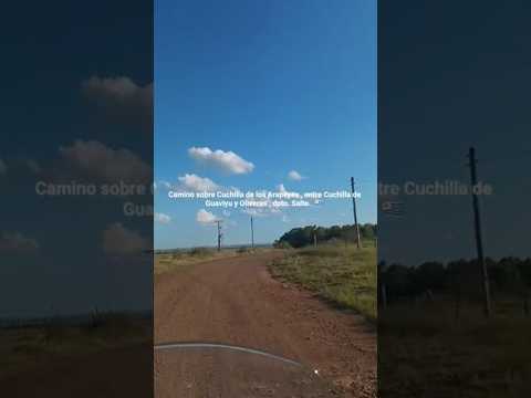 #CaminoSobreLaCuchillaDeLosArapeyesDepartamentoDeSaltoUruguay , entre Cuchilla de Guaviyú y Oliveras