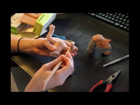 Rengar vs. Kha'zix statue. Sped up session 2 - Torso and hands