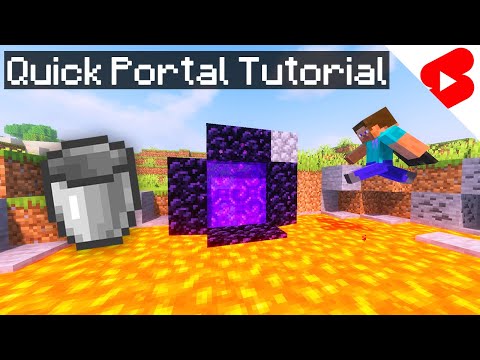 How to build a Nether Portal FAST