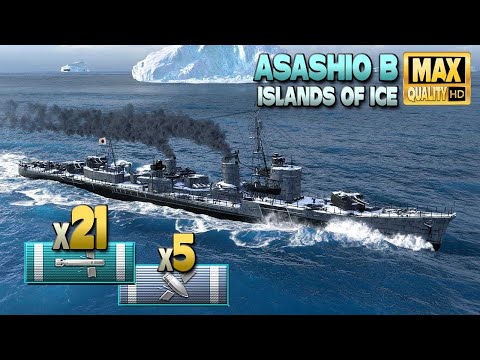 Destroyer Asashio B: Changing flank for a huge game - World of Warships
