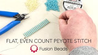 Learn the Basics of Flat Even Count Peyote Stitch 