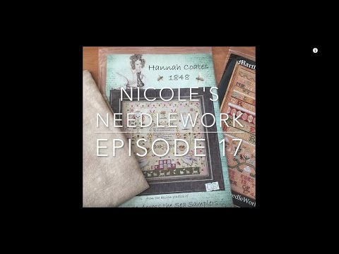 Nicole's Needlework: FlossTube #17 - Knitting Finishes, Stitching and Stash