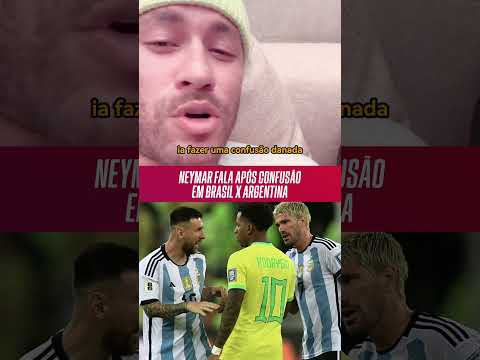Neymar FALOU após confusão de Brasil x Argentina #shorts