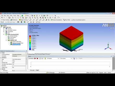 Ansys Workbench Static Structure Composite Material 720p