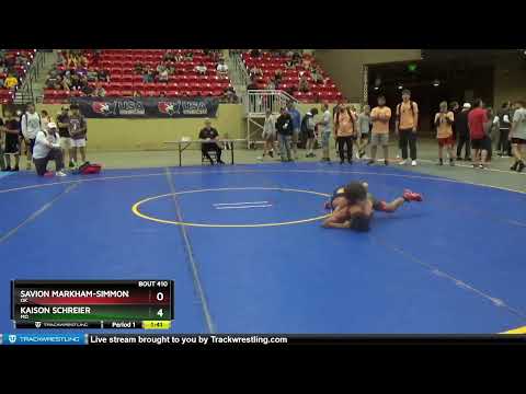 88-94 Lbs 1st Place Match - Savion Markham-Simmons, OK Vs Kaison Schreier, MO 1cdd
