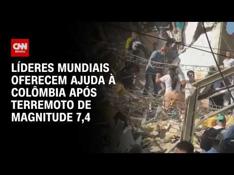 Terremoto na Colômbia: Líderes mundiais oferecem ajuda após forte tremor | HORA H