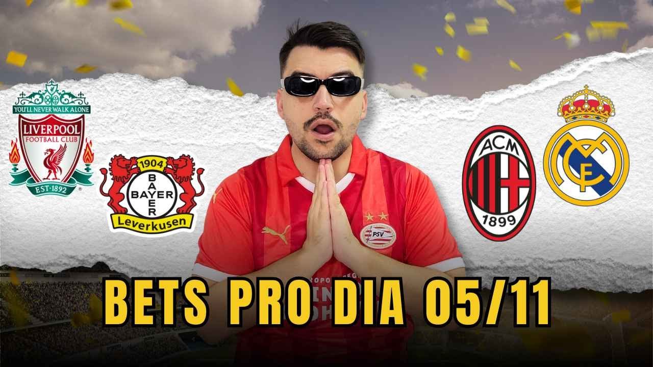 PALPITES E APOSTAS DE FUTEBOL PARA HOJE 05 11 2024 + BILHETE PRONTO (TERÇA-FEIRA)