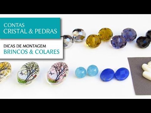Novas Contas de Cristais e Pedras para Montagem de Semi Joias - Pedra Mística