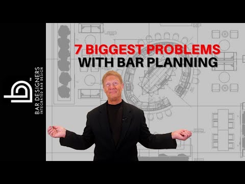 Part of a video titled Bar Design - 7 Biggest Problems with Plans and Layouts - YouTube