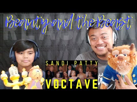 SANDY PATTY & VOCTAVE singing Beauty and the Beast | Disney REACTION vids with Jah Boy & Bruddah Sam