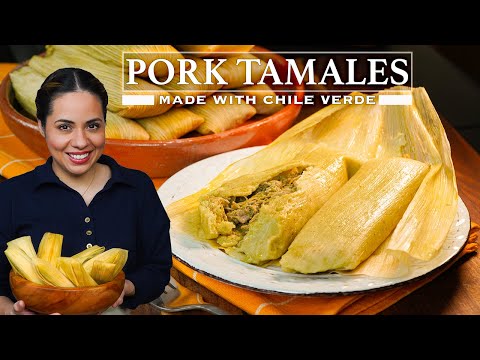 The BEST Green Chile Pork Tamales | Authentic Tamales Recipe | Mexican Food