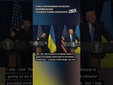 Watch Zelensky's Reaction As Trump Says Putin Wants Ukraine To “Succeed”
