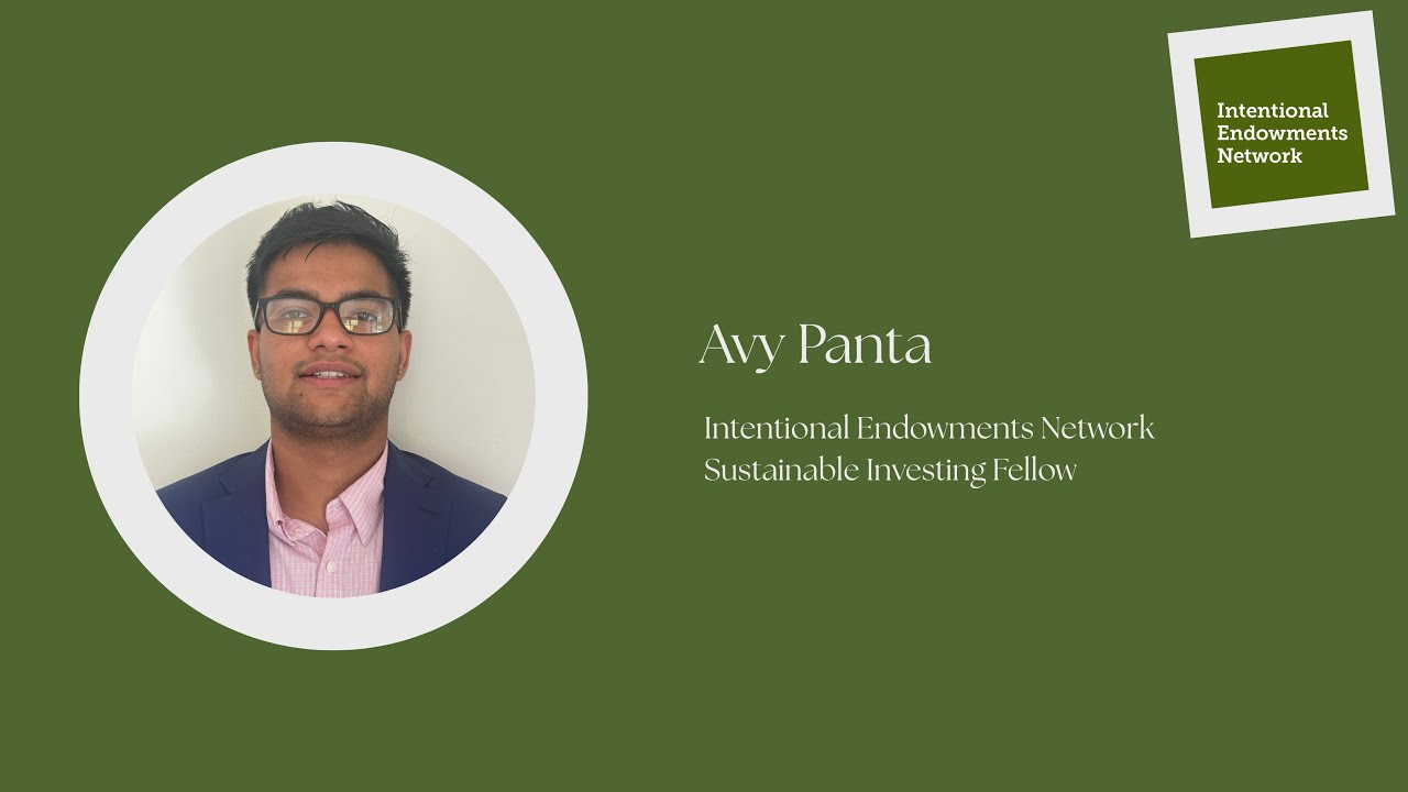 Intentional Endowments Network Fellowship Testimonial | Avy Panta