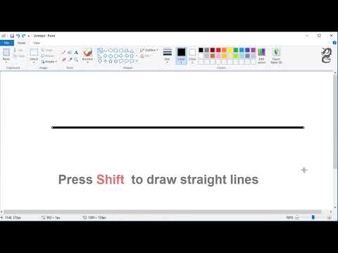 How to Draw Straight Line in Paint