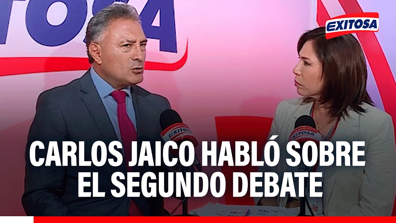 🔴🔵Carlos Jaico se refirió a las propuestas del segundo: “Han ido al meollo del problema”