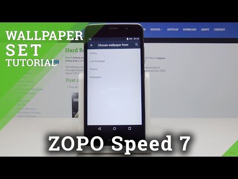 How to Change Wallpaper in ZOPO Speed 7 - Home & Lock Screen Settings