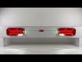 Združené LED svetlo na prívesný vozík 12V / 24V - pravé s dynamickými smerovkami ECER (110x235x35mm) - Video Youtube