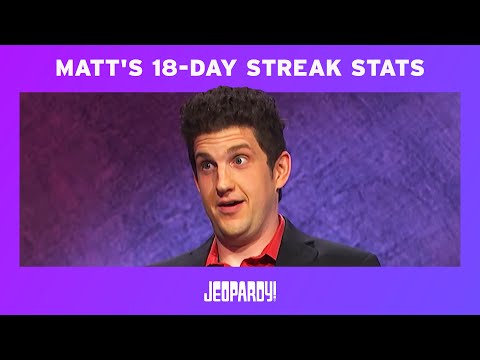 Matt Amodio: 18-Day Jeopardy! Champion | JEOPARDY!