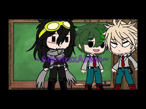 He pushed me down the f*cking stairs /// MHA /// Gacha /// Bakugou, Izuku and Aizawa