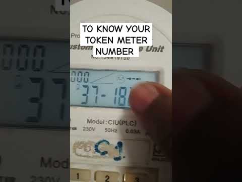 To Know Your Token Meter Number #shorts #token #kenyapower