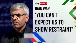 'You cannot expect us to show restraint,' Iranian foreign ministry spokesman tells Sky News
