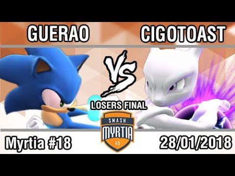 [Smash Myrtia #18] Guerao (Sonic) vs Cigotoast (Mewtwo) [Losers Final]