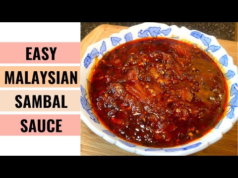 MALAYSIAN SAMBAL Sauce Spicy Food Lovers Must Have | Aunty Mary Cooks 💕