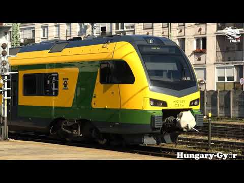 Vonatok Győr állomás - Trains in Hungary: Gyor main station