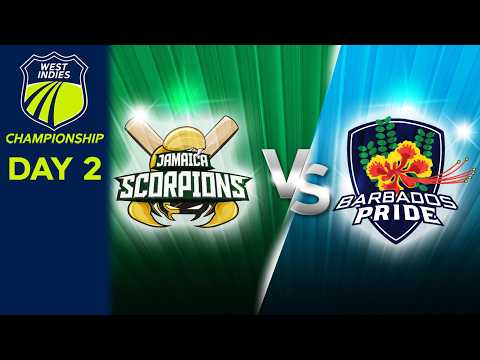 🔴 LIVE Jamaica v Barbados - R3 - Day 2 | West Indies Championship 2026 #WIChamps