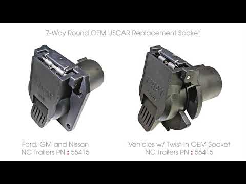 Thumbnail for 7-way Round OEM Socket by Troller, Car, Vehicle, Nissan
