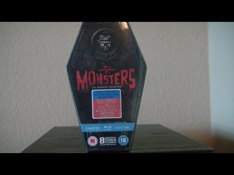 Universal Classic Monsters Collection: Limited Edition Coffin Blu Ray Region Free Unboxing