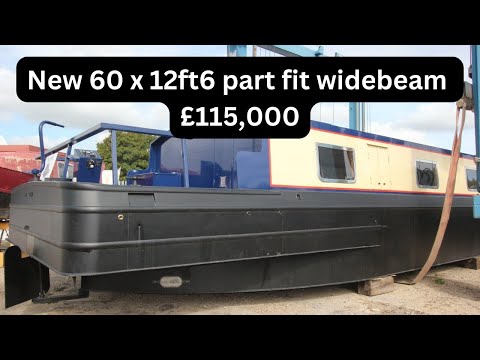 For Sale New 60 x 12ft6 part fit widebeam houseboat £115,000