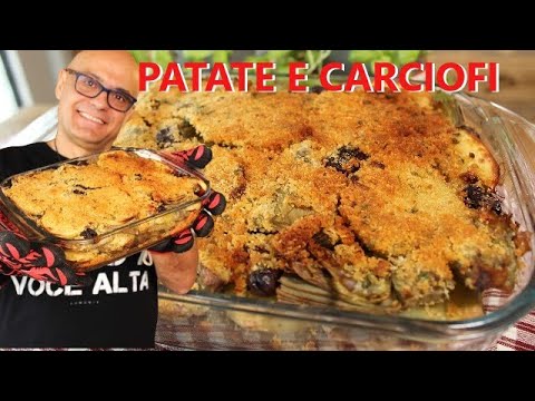CARCIOFI e PATATE al FORNO ricetta patate e carciofi gratinati