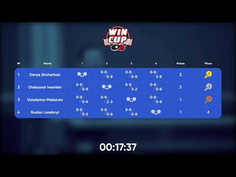 01:30 Ruslan Lazebnyi 0-3 Denys Shcherbak West 7 WIN CUP 02.12.2022 | TABLE TENNIS WINCUP